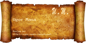 Ugor Masa névjegykártya